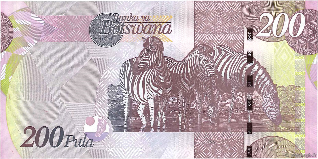 200 Pula BOTSWANA 2010 P.35b b97_2561 Billets