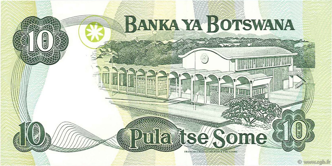 10 Pula BOTSWANA (REPUBLIC OF) 1999 P.20a b97_2573 Banknotes