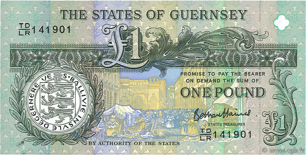 1 Pound Commémoratif GUERNESEY  2013 P.62 NEUF