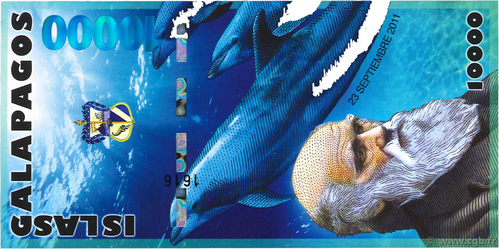 10000 Nouveaux Sucres ISOLE GALAPAGOS  2011  FDC