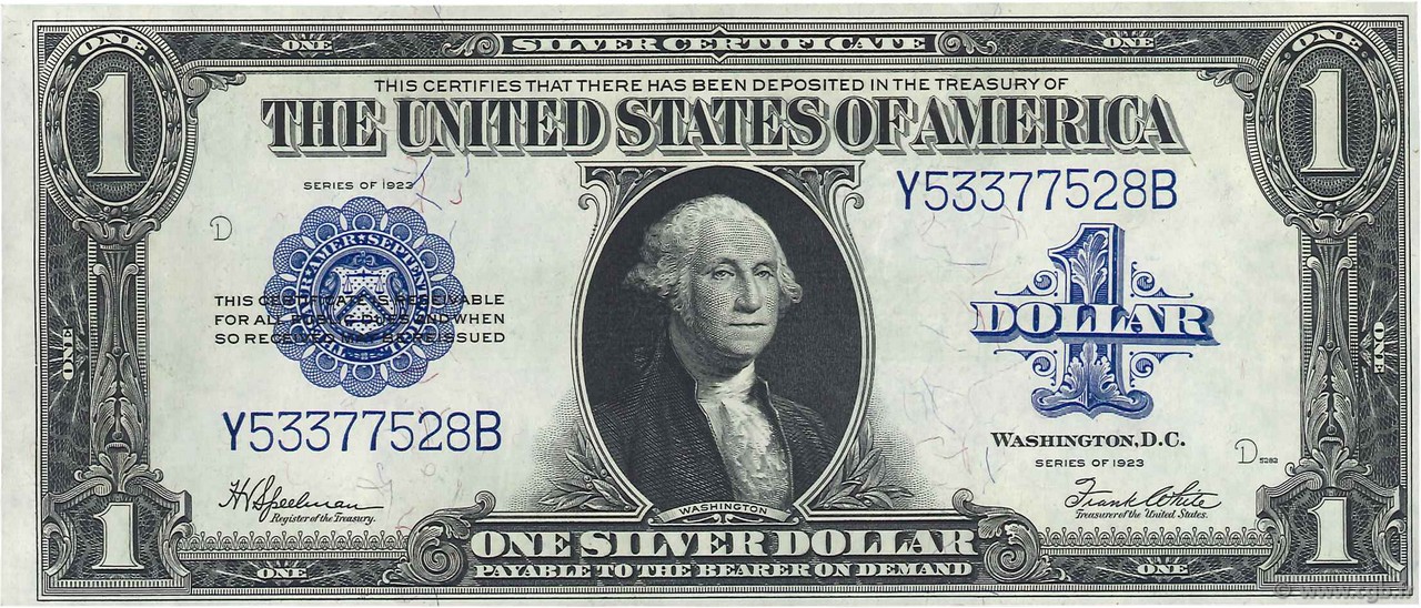 1 Dollar UNITED STATES OF AMERICA  1923 P.342 AU+