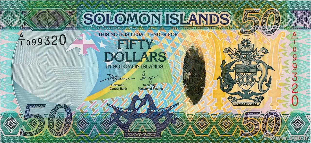 50 Dollars SOLOMON ISLANDS  2013 P.35 UNC