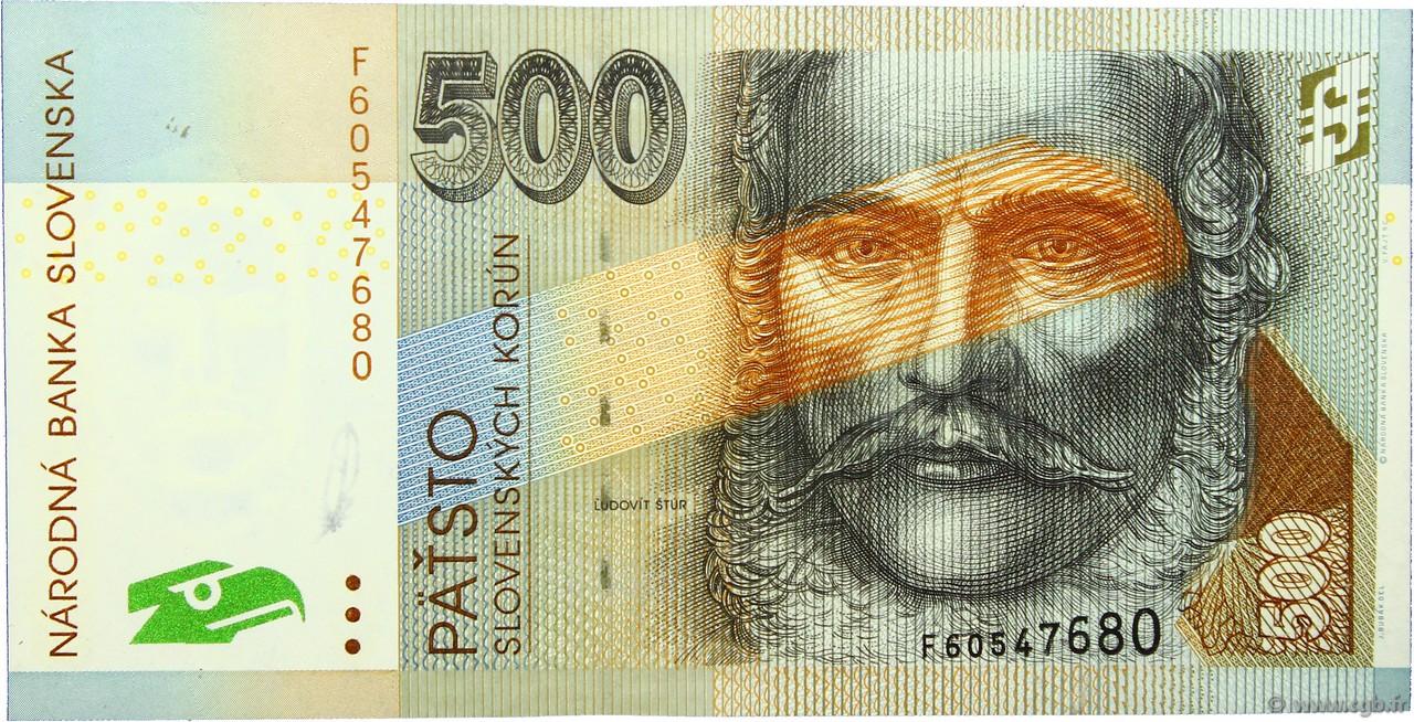 500 Korun SLOVACCHIA  2000 P.31 AU+