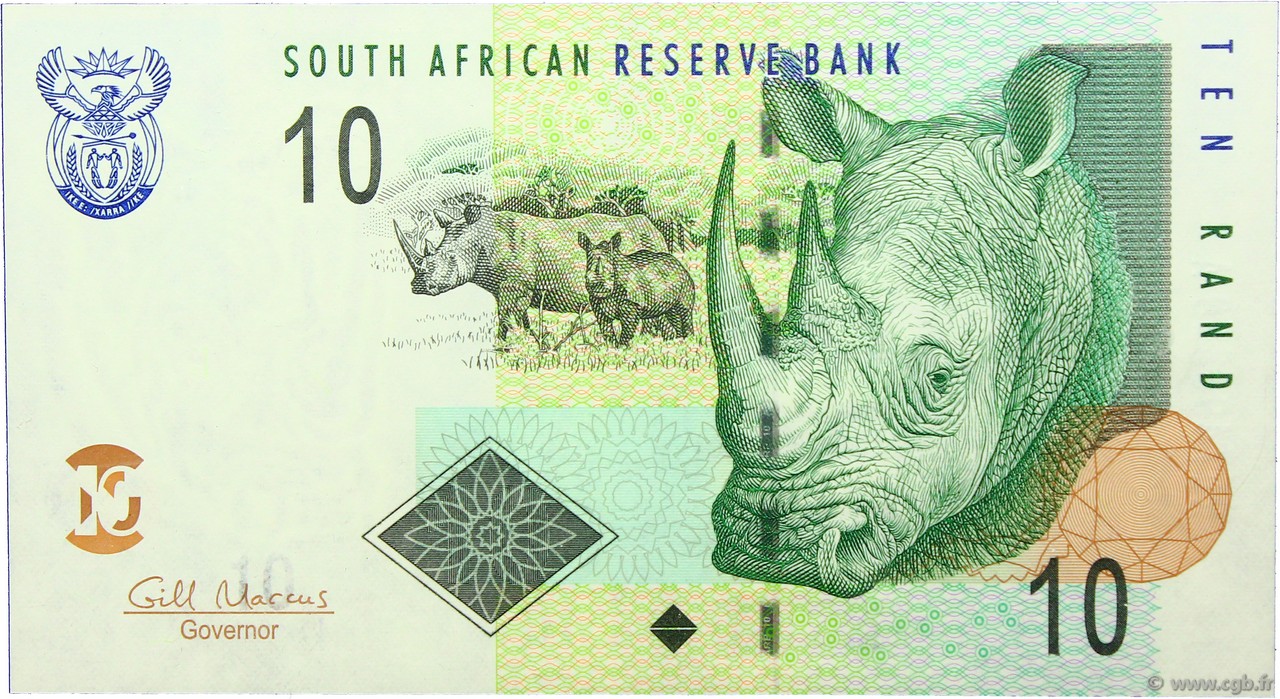10 Rand AFRIQUE DU SUD  2009 P.128b NEUF