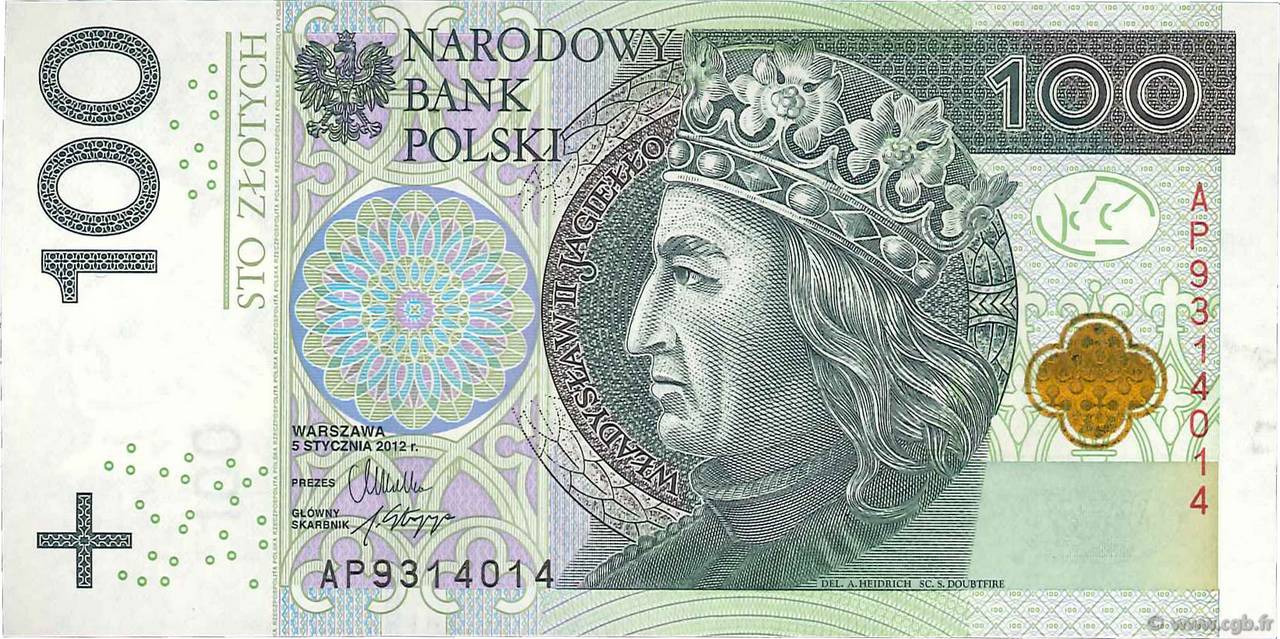 100 Zlotych POLONIA  2012 P.186 FDC