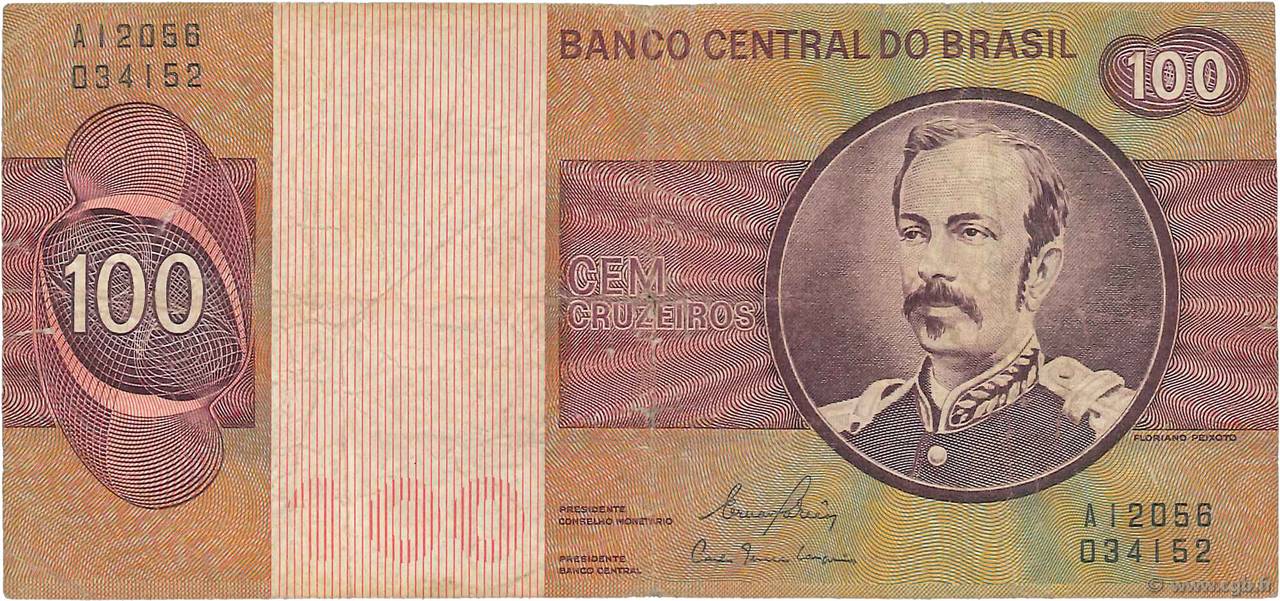 100 Cruzeiros BRASIL  1981 P.195Ab BC