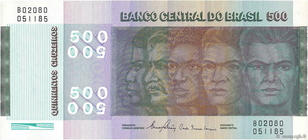 500 Cruzeiros Commémoratif BRAZIL  1980 P.196Ac UNC-
