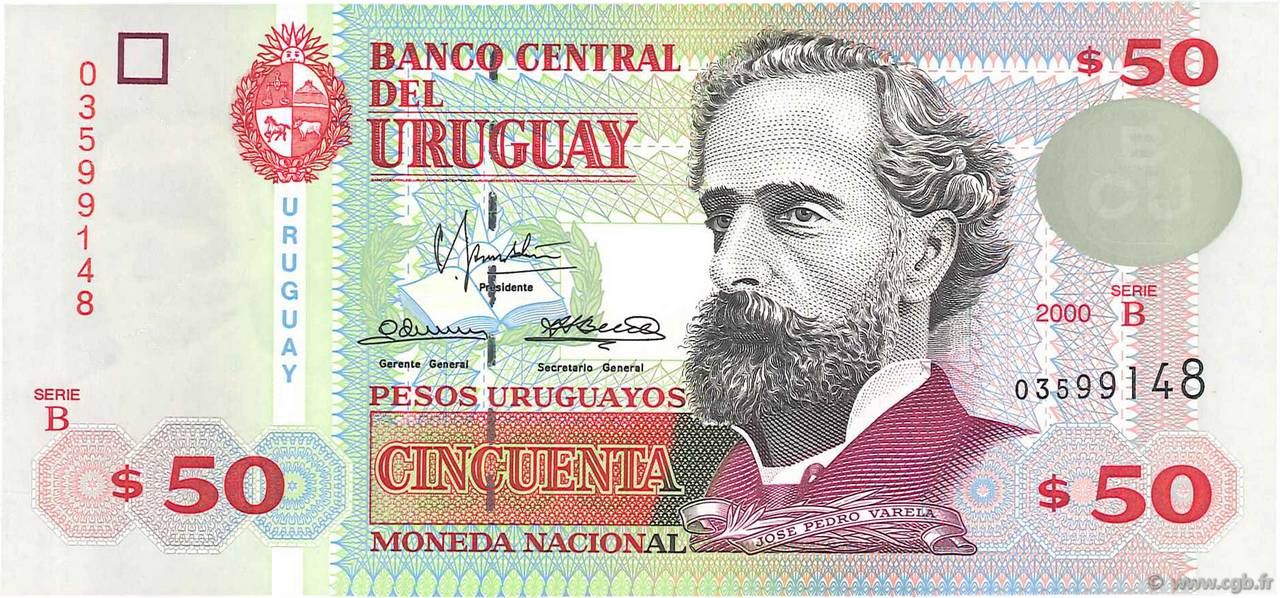 50 Pesos Uruguayos URUGUAY  2000 P.075b NEUF
