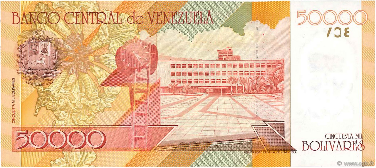 50000 bolivares venezuela 1998 p.083