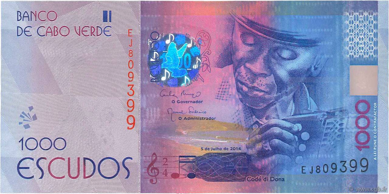 1000 Escudos CABO VERDE  2014 P.73 FDC