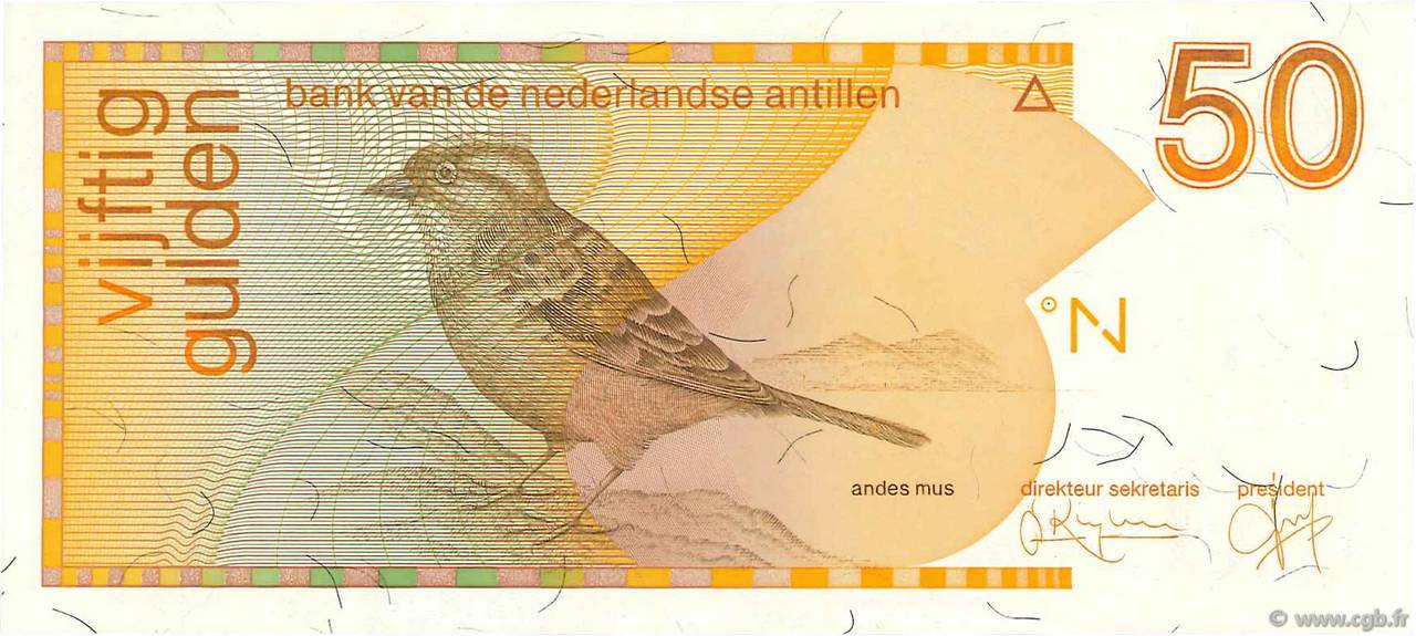 50 Gulden NETHERLANDS ANTILLES  1994 P.25c FDC