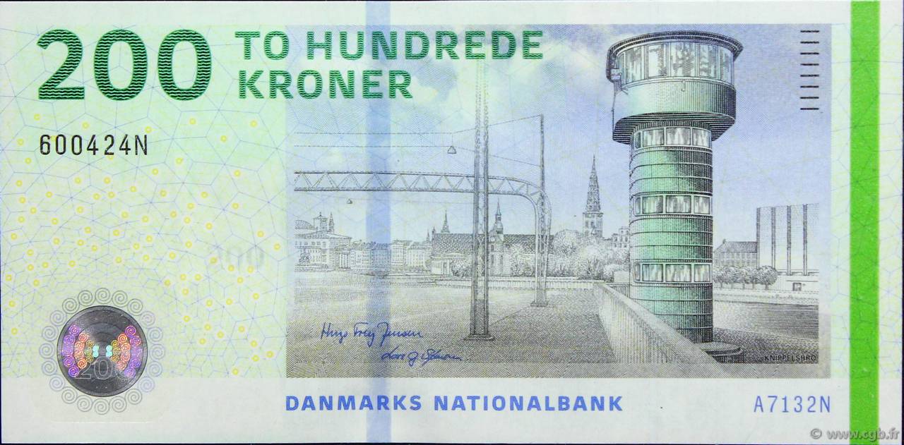 200 Kroner DENMARK  2013 P.067d UNC