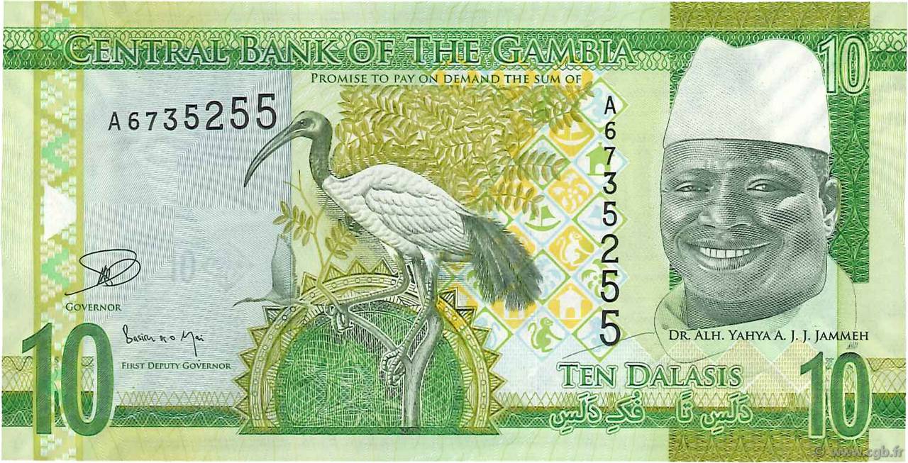 10 Dalasis GAMBIA  2015 P.32 UNC