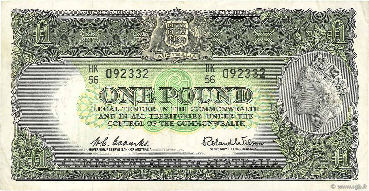 1 Pound AUSTRALIA  1961 P.34a MBC
