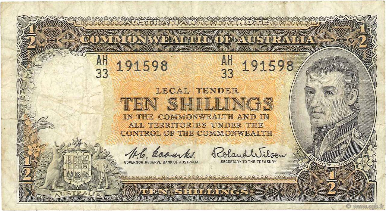 10 Shillings AUSTRALIA  1961 P.33a F