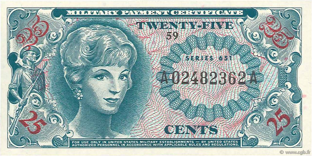 25 Cents ÉTATS-UNIS D AMÉRIQUE  1969 P.M072C NEUF