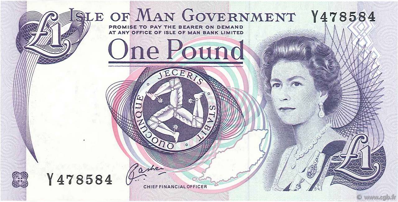1 Pound ÎLE DE MAN  1983 P.40b FDC