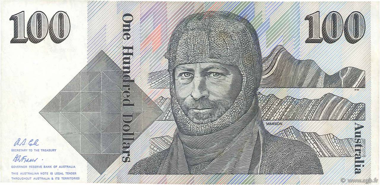 100 Dollars AUSTRALIA  1992 P.48d VF