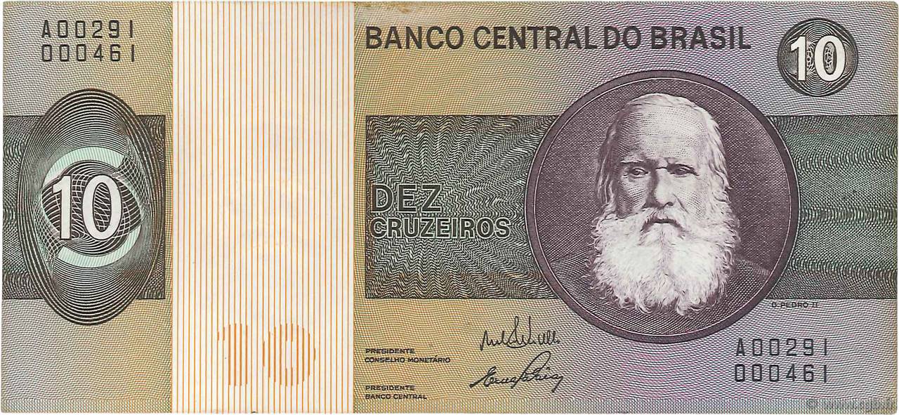 10 Cruzeiros BRASIL  1970 P.193a MBC