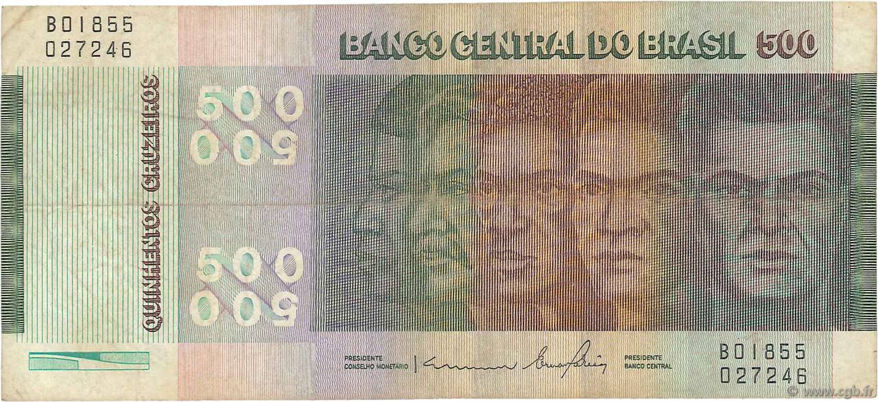 500 Cruzeiros Commémoratif BRASILE  1979 P.196Ab q.MB