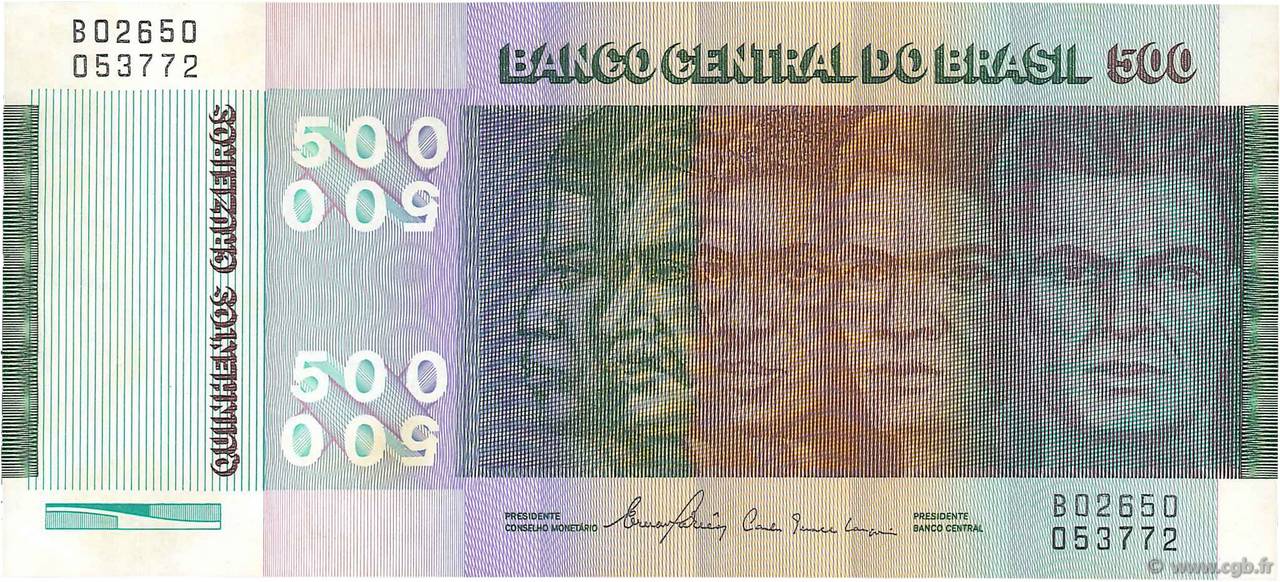 500 Cruzeiros Commémoratif BRASILIEN  1974 P.196Ac fST+