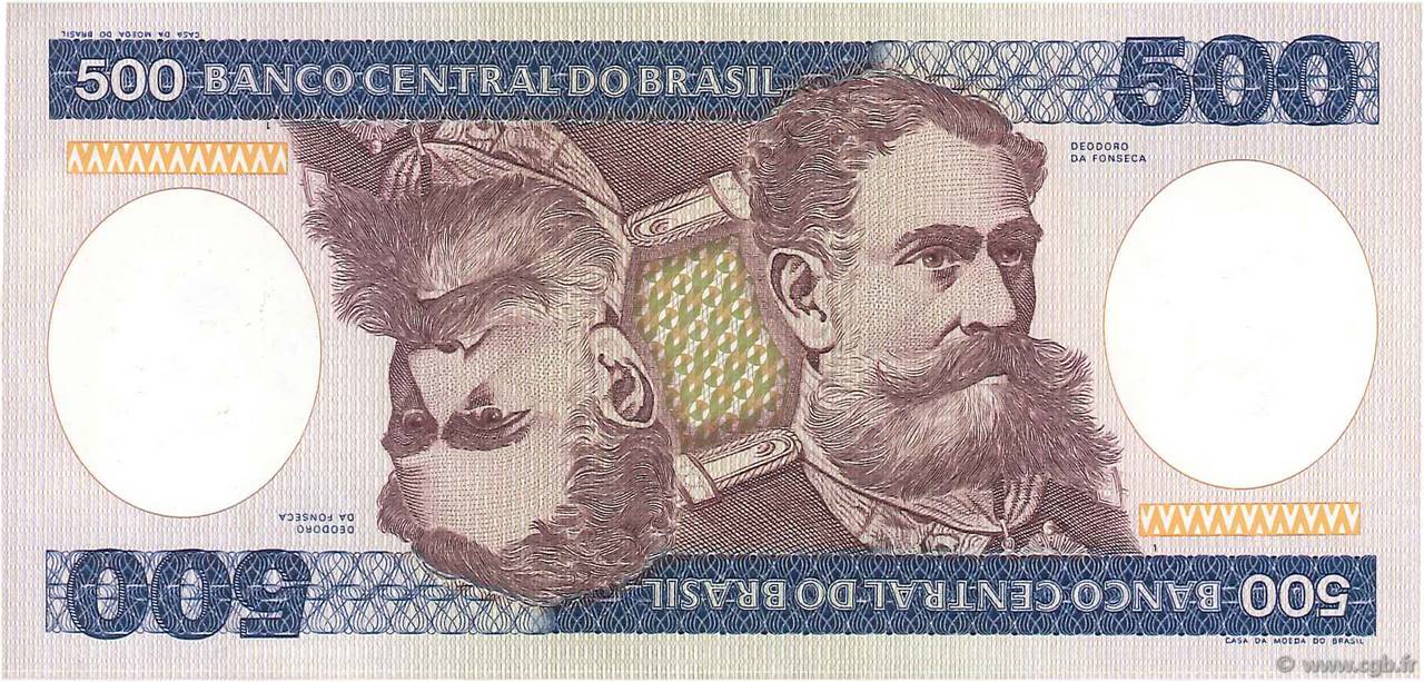 500 Cruzeiros BRASILIEN  1981 P.200a fST