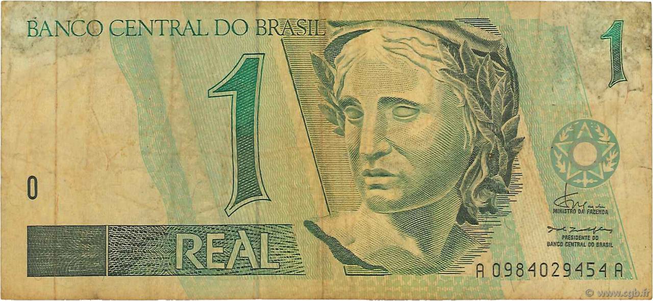 1 Real BRAZIL  1994 P.243a G