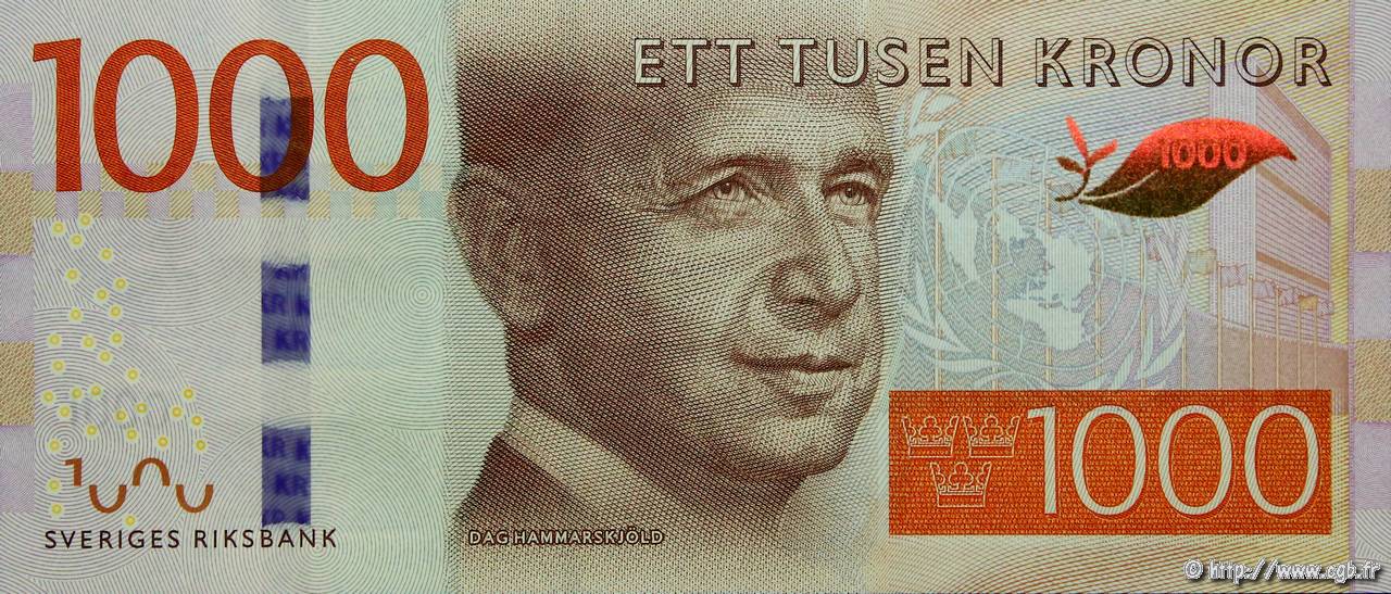 1000 Kronor SWEDEN 1939 P.38d b97_4827 Banknotes