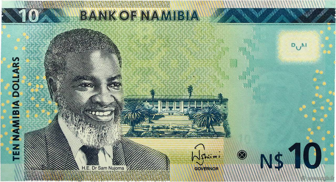 10 Namibia Dollars NAMIBIA  2015 P.16 UNC