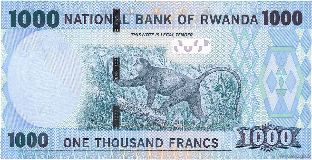 1000 Francs RWANDA 2015 P.39 b97_4864 Banknotes