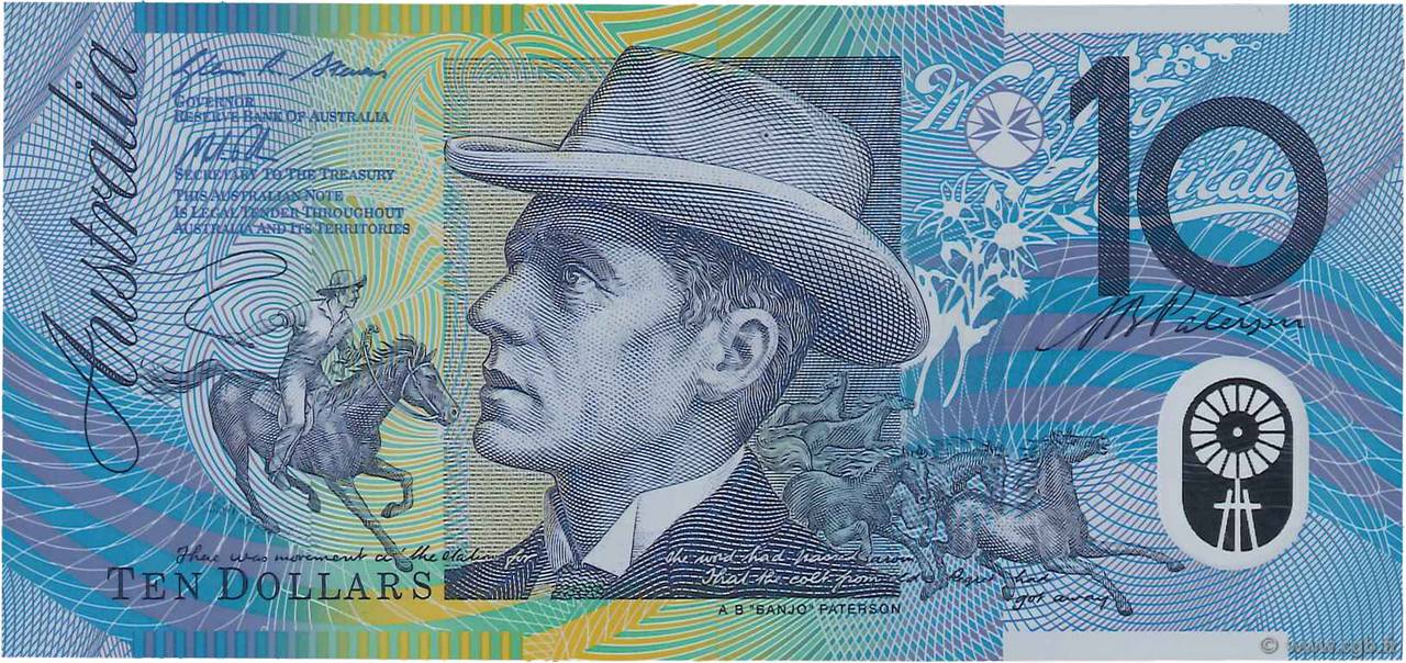 10 Dollars AUSTRALIA 2013 P 58g B97 5065 Banknotes