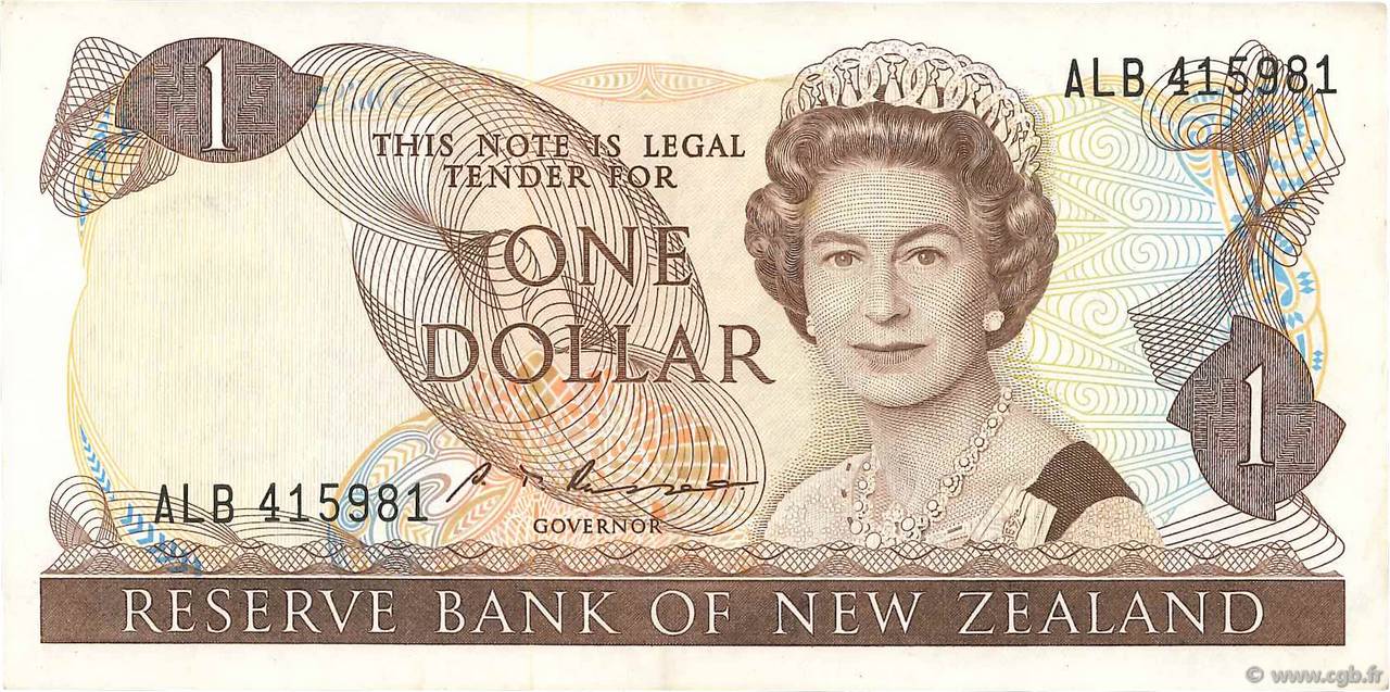 1 Dollar NEUSEELAND
  1985 P.169b fVZ
