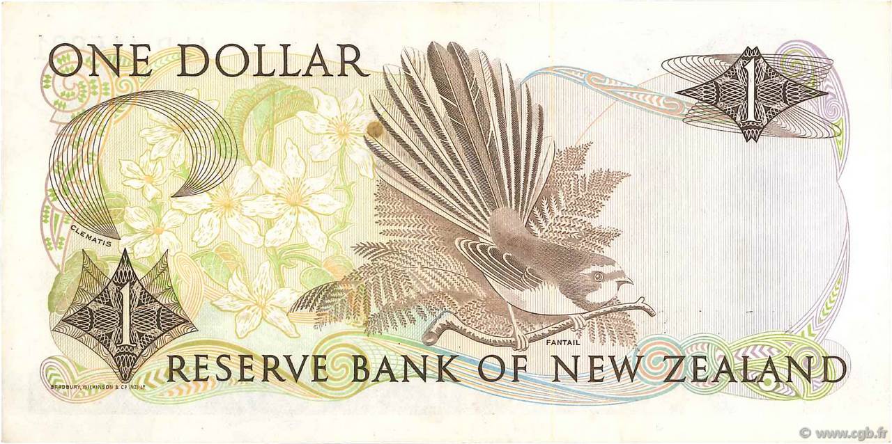 1 Dollar NEW ZEALAND 1985 P.169b b97_5553 Banknotes