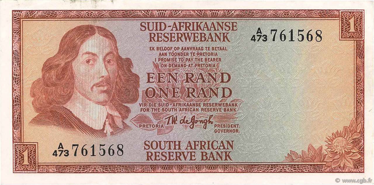1 Rand SUDÁFRICA  1967 P.110b EBC