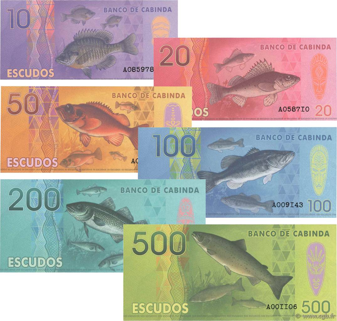 Lot de 6 billets Escudos ANGOLA  2015 P.- ST
