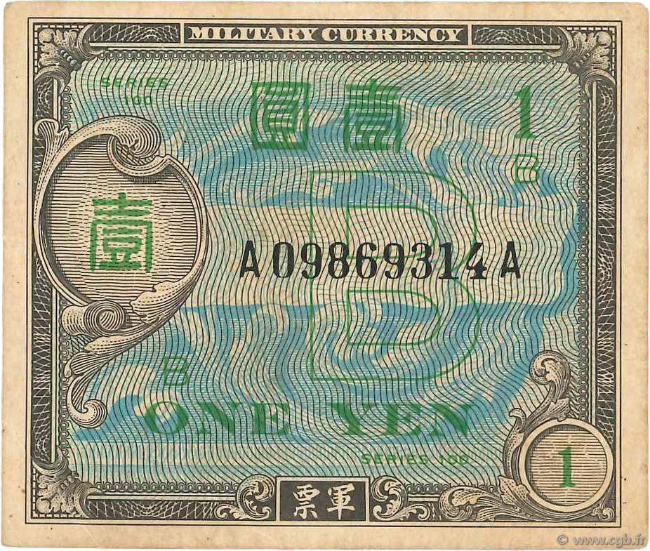 1 Yen JAPAN  1945 P.067a fSS