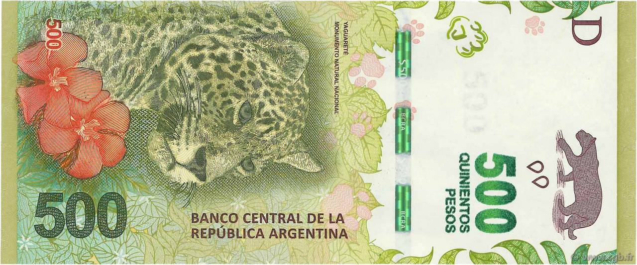 500 Pesos ARGENTINE  2015 P.365 NEUF