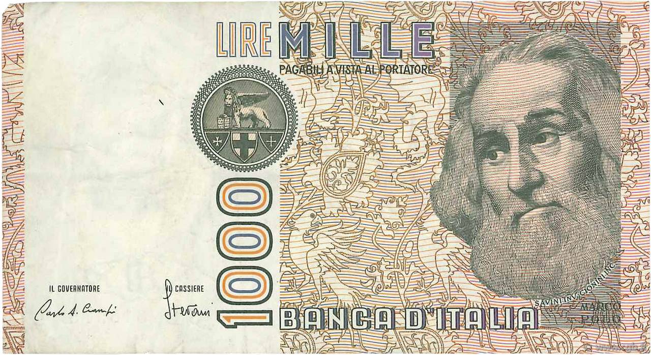 1000 Lire ITALIA  1982 P.109a MBC