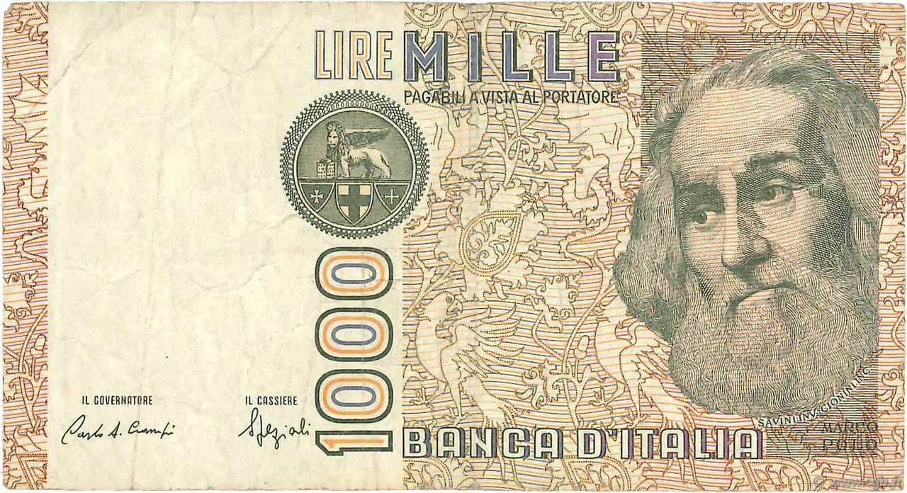 1000 Lire ITALIA  1982 P.109b BC