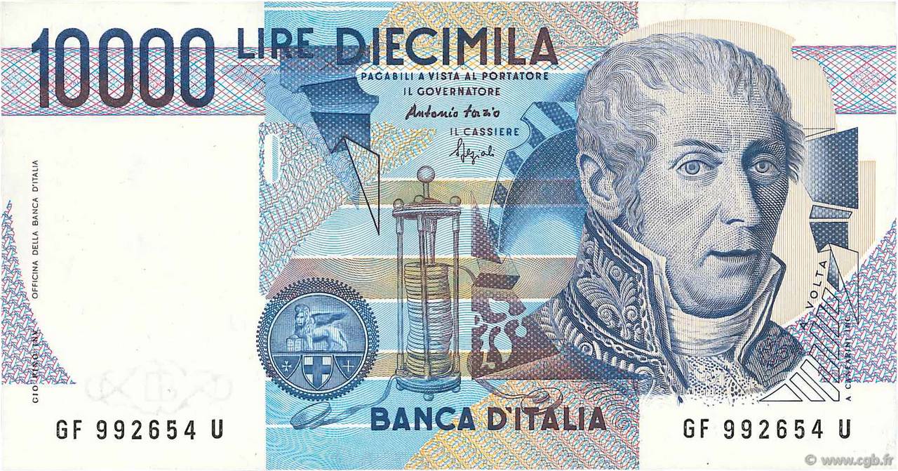 10000 Lire ITALIE  1984 P.112c SUP
