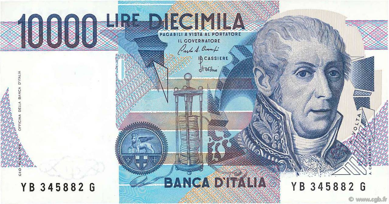 10000 Lire ITALIA  1984 P.112a SC