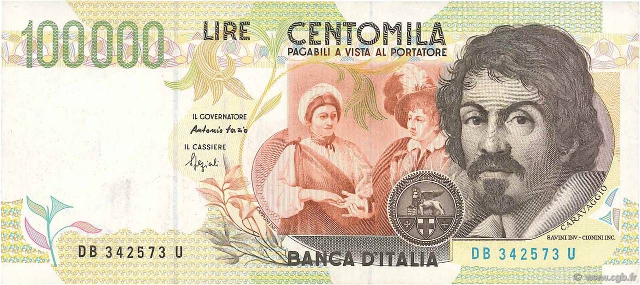 100000 Lire ITALIEN  1994 P.117a fVZ