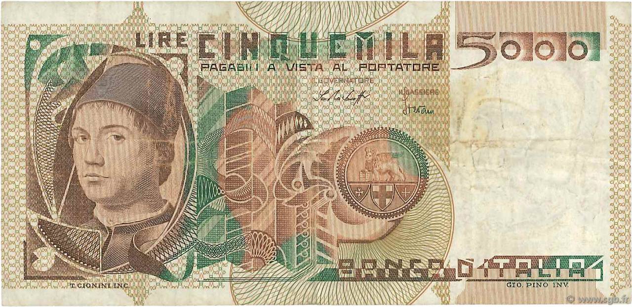 5000 Lire ITALY  1979 P.105a F+
