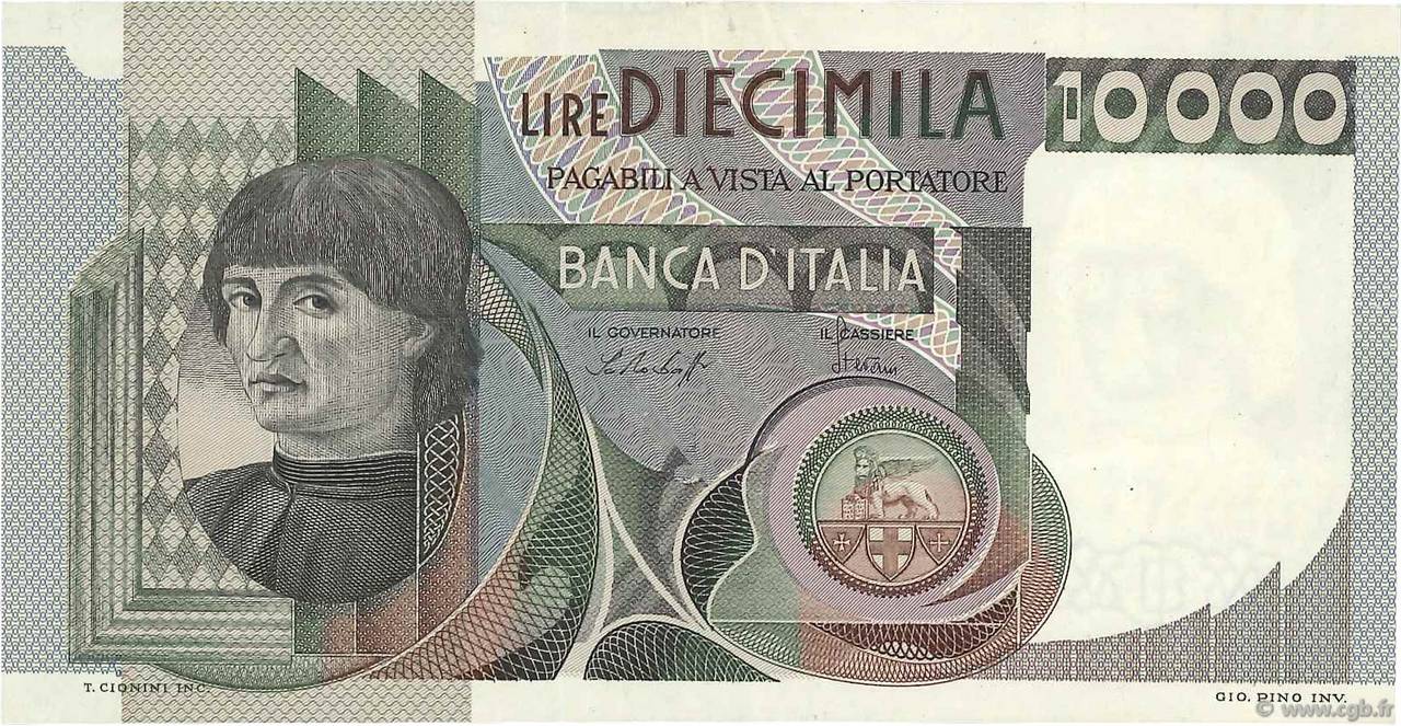 10000 Lire ITALIA  1978 P.106a q.FDC