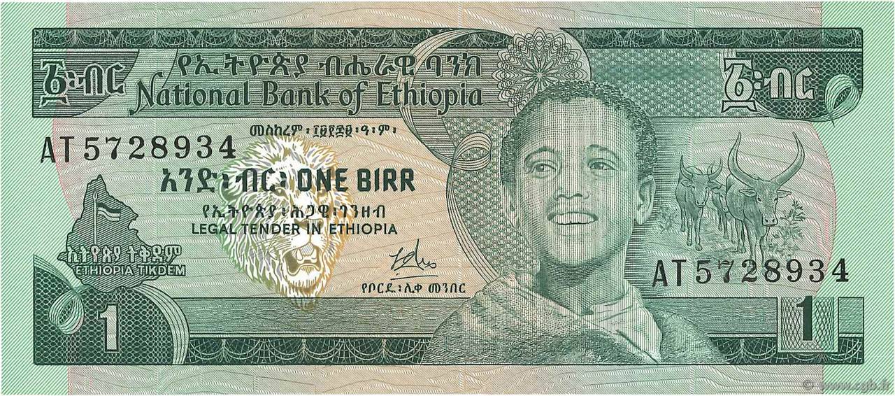 1 Birr ETHIOPIA  1976 P.30a UNC