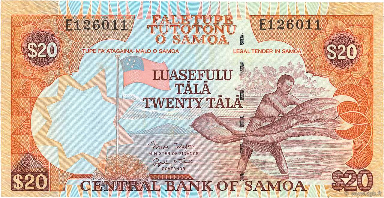 20 Tala SAMOA  2005 P.35b ST