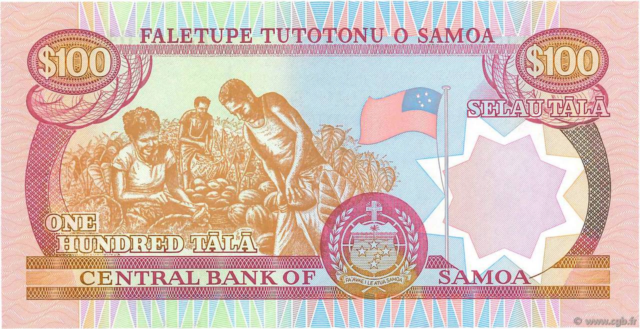 100 Tala Samoa 2005 P37 B976588 Billets