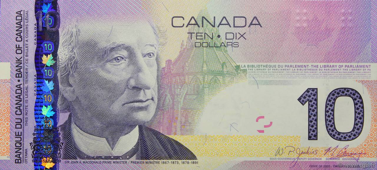 10 Dollars CANADá
  2008 P.102Ad FDC