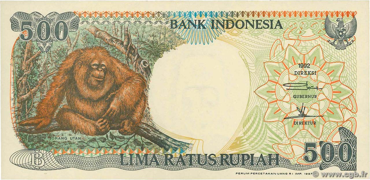 500 Rupiah INDONESIA  1997 P.128f FDC