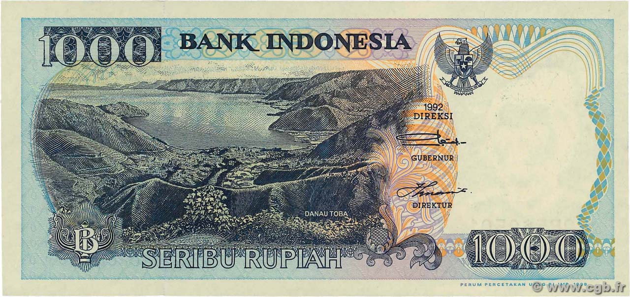1000 Rupiah INDONESIA  1999 P.129h UNC